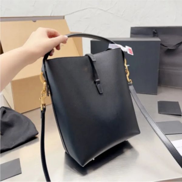 

Bucket Bag Pure Color Fashion Designer Bags Internal Interval Crossbody Bag High Quality Large Capacity Shoulder Bags Free Shipping, Y18