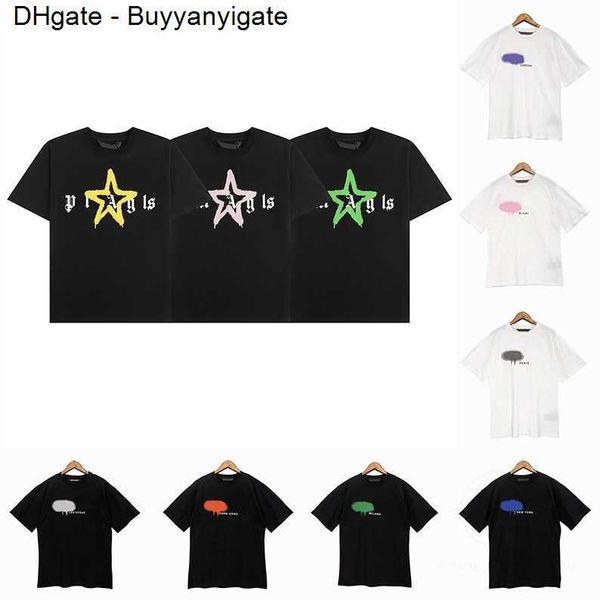 

tshirt angels summer mens womens designers t shirts palms luxurys letter cotton tshirts clothing polos short sleeve high1 quality clothes t, White;black