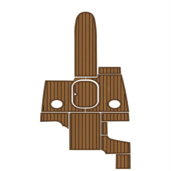 

quality 2001 four winns horizon 230 cockpit boat eva foam faux teak deck floor pad mat