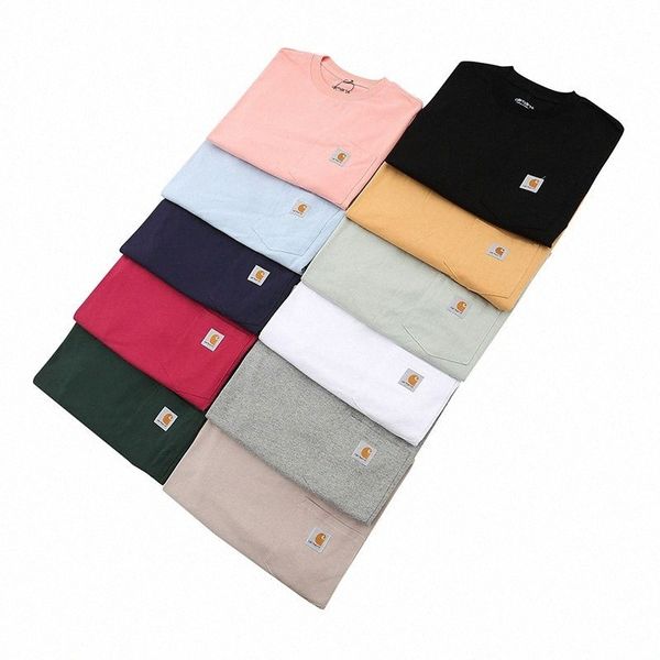 

summer mens t shirts women designers carhart loose tees fashion brands mans polos casual shirt luxurys clothing street carharts print short, White;black