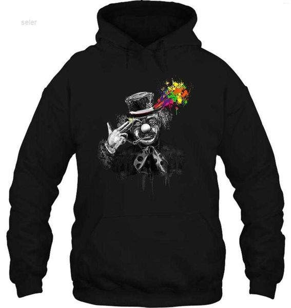 

men's hoodies & sweatshirts men hoodie your mind uv blacklight neon psy goa rave dubstep clown streetwear 0vto, Black