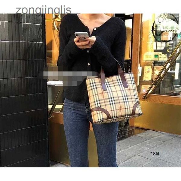 

plaid japanese new tote burbreryes vintage women shoulder bags medieval war horse handbag one shoulder vivian m040