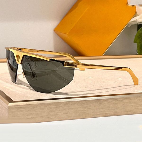 

1.1 Evidence Futura Mask Luxury Borderless Metal Mirror Legs with Engraved Pattern Fit Face Stylish Cool Mens Sunglasses Eyeglasses for Travel Party Show Z1901U
