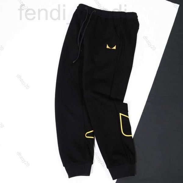 

men's pants luxurious22s double pants designer sports casual trousers autumn and winter men's women's pure cotton warm daks, Black