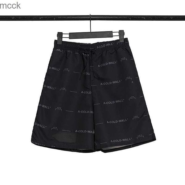 

men's shorts vintage 23ss chaka a cold wall shorts acw set letter print fashion men's women's 100% cotton casual fashion beac, White;black