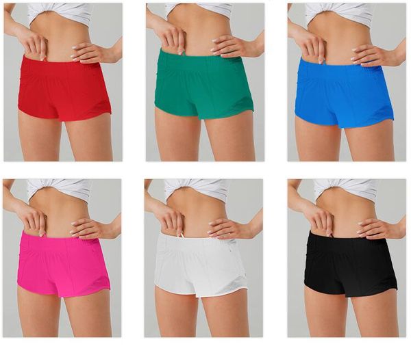 

2023 new quality women's shorts summer yoga y shorts breathable quick drying sports underwear women's pocket running fitness pant, White;black