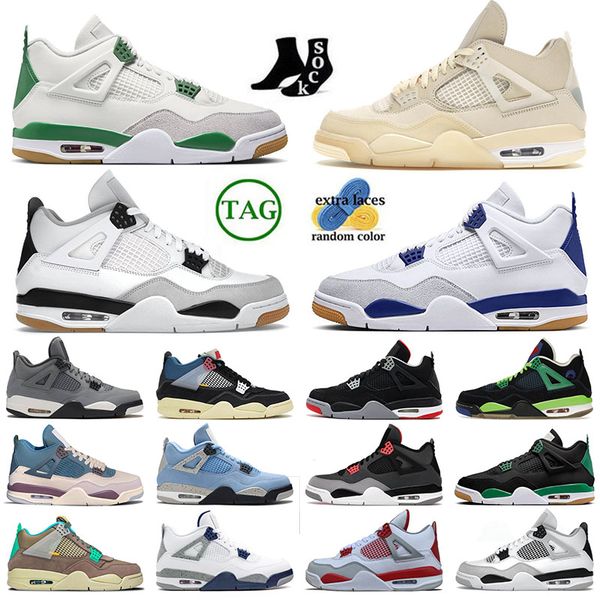 

designer jumpman 4s angeles dodgers mens womens basketball shoe midnight navy military black pine green black green white oreo casual fashio