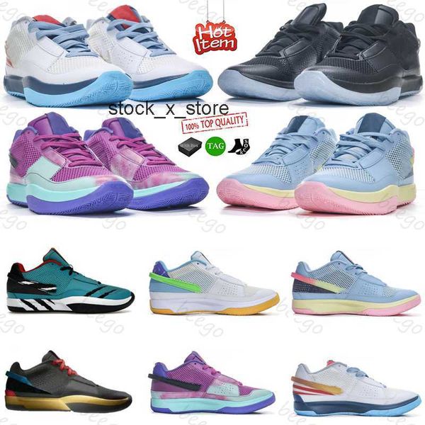 

morant with men basketball signature shoe women ja first 1 sneakers day 1 boys ja girs for sale grinch dark grey pure platinum bright mango, Black