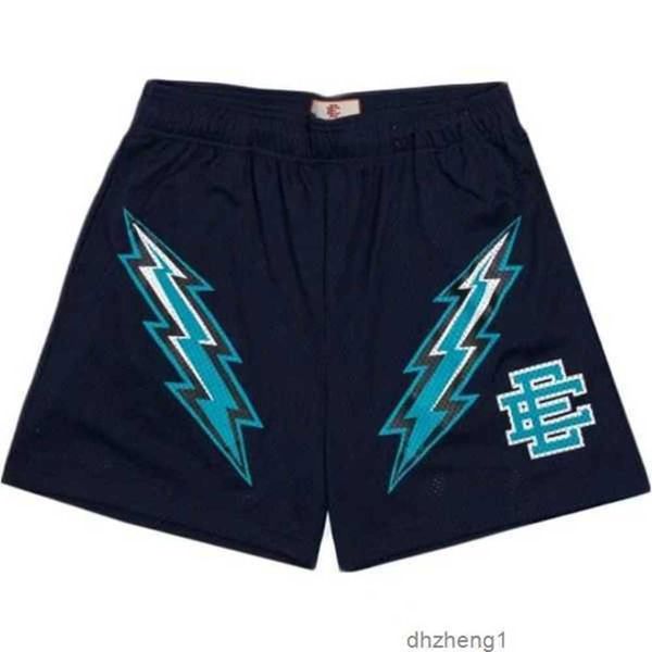

eric emanuel nyc skyline black ee shorts basketball workout gym running mesh men woman fashion streetwear beach pants e54qfx, White;black