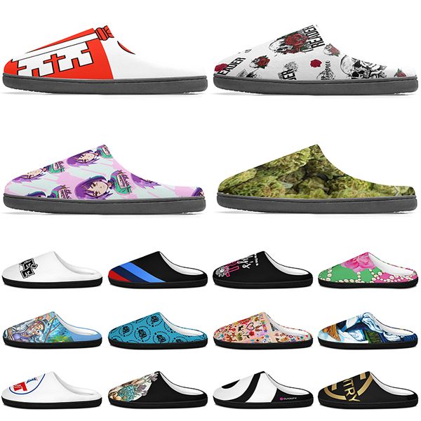

diy Slippers Custom Slippers Customized Cotton Slippers Men Women Cotton Slippers lovely antislip antiskid Warm Customized Patterns big Size 57862