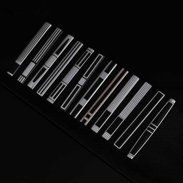 

business mens simplicity curved line enamel tie holiday fine gifts suit, Silver