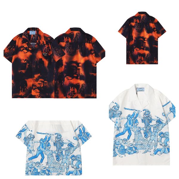 

men's casual shirts designer shirts fashion men's runway luxury european design party style clothing, White;black