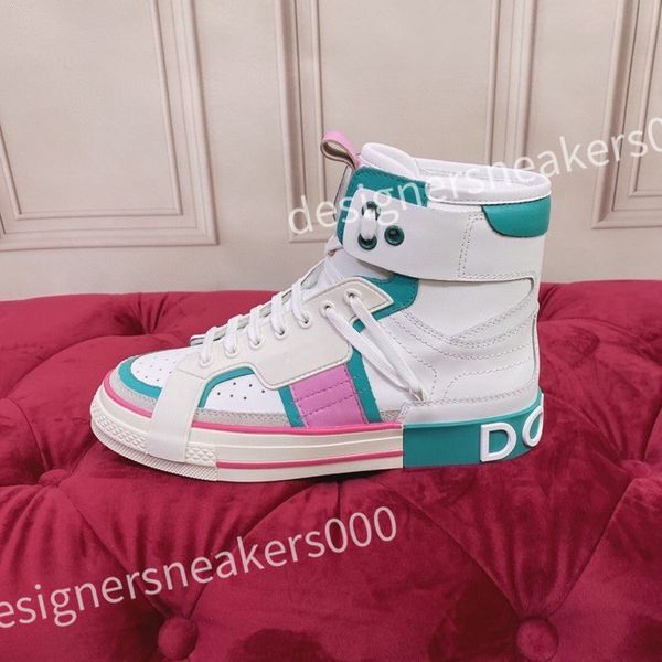 

2023 new luxury high shoes designer sneakers womens mens fashion casual sneaker comfortable non-slip sole leather, Red;white