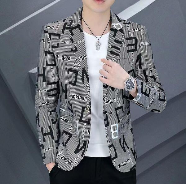 

fashion designer mens suits blazer cost men classic casual floral print long-sleeved slim suit blazer jacket autumn and winter style m-3xl, White;black