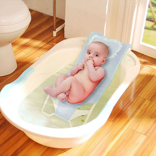 

tubs seats baby bathtub seat breathable bathing net bag easy dry newborn rack environmental protection bath and shower p230417