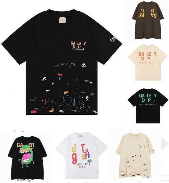 

woen men's t-shirts designer galleryes depts shirt alphabet print trendy trend basic casual fashion loose short t-shirt half sleeve tee, White;black