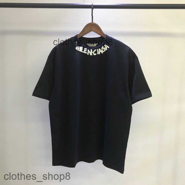 

designer baleng t-shirts mens sweatshirts new graffiti collar printing short sleeve and wo half lovers loose large t t-shirts m 90in olcr, White;black