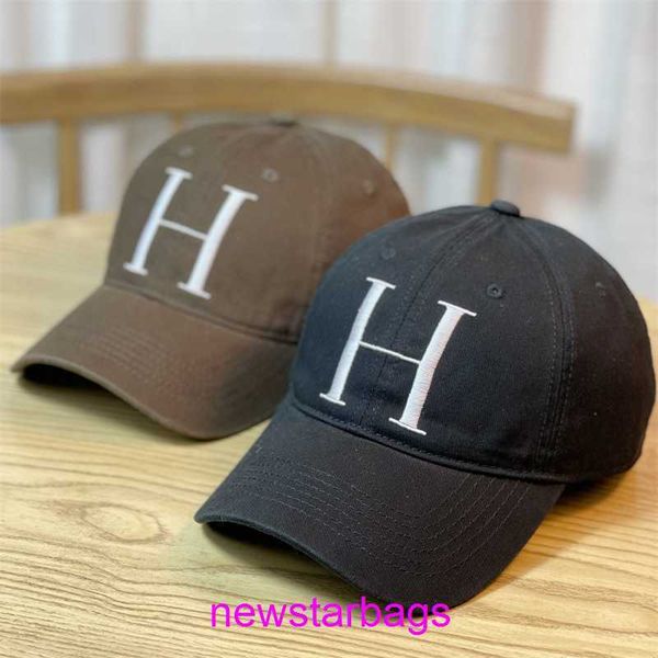 

original edition designer herms hat for sale hlettered baseball cap women versatile thin and small korean version men sports sun visor sunsc, Blue;gray