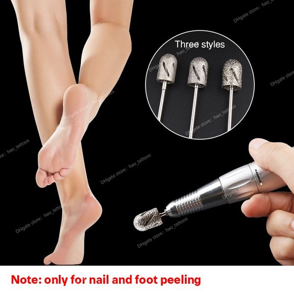 

3 size nail accessories and tools manicure and pedicure drill lathe nail drills bits for foot care tool callus clean cuticle nail toolsnail