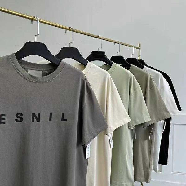 

designer fog cotton summer men's t-shirt fashion streetwear loose crew neck short sleeve men's women's tees, White;black