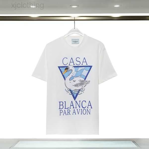 

2023 summer mens t shirt casablanc women print tee luxury brand designers men t-s man designer 100% cotton clothing s-2xl 5sa4csa4c, White;black