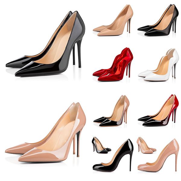 

designer heels women dress shoes so kate high heels patent leather fashion gradient red black white round pointed toes pumps rubber loafers