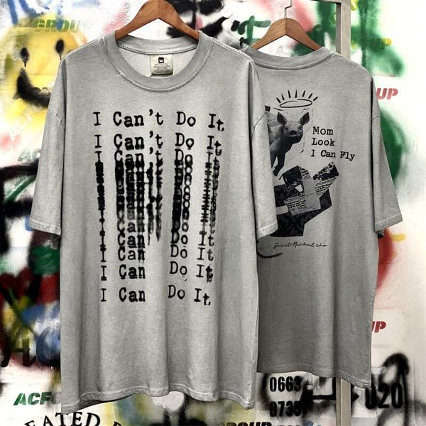 

tees vintage t shirt men women quality washed t-shirts oversized tee, Black;brown