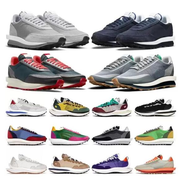 

2023 sacais running shoes mens vaporwaffle orange blaze ldvwaffle nylon white black sail gum sesame game royal fragment grey blue void ldv g