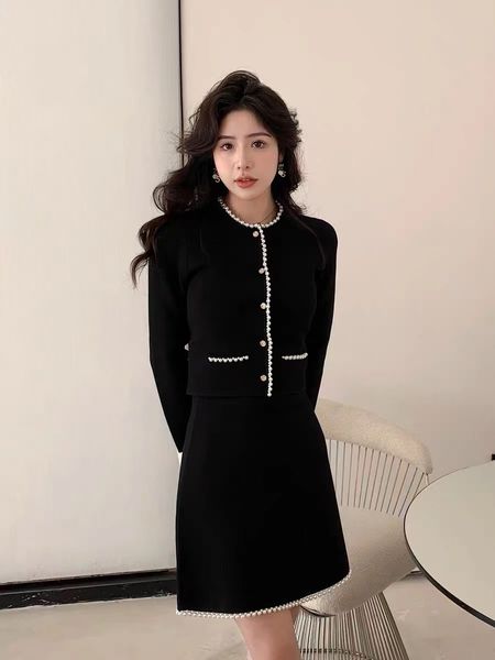 

casual dresses sandro woman's beaded knit cardigan | size s-l, Black;gray