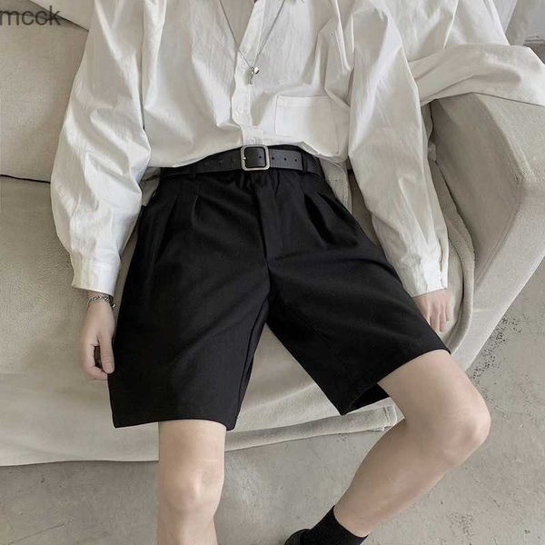

men's shorts masculino terno shorts preto perna larga solto shorts masculinos fino curtas roupas masculinas, White;black