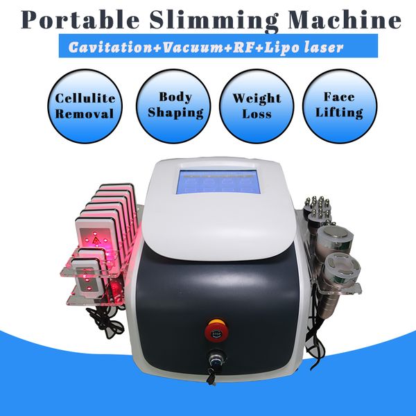 

portable lipolaser body slimming machine arms legs buttock abdomen treatment non-invasive 40k cavitation rf anti-aging
