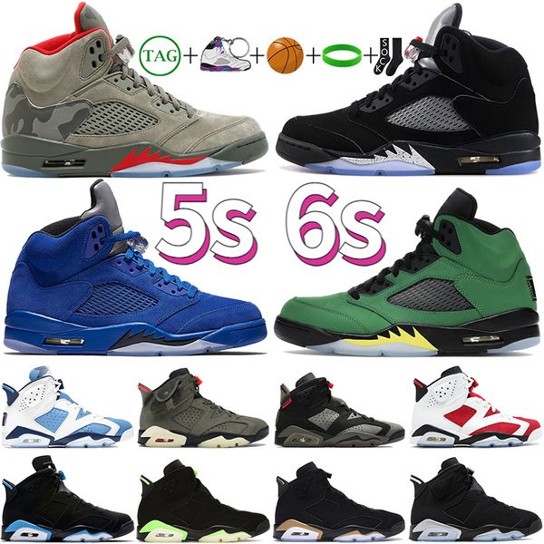 

5s 6s basketball shoes men trainers jumpman 5 6 shoe women designer sneakers sports trainer raging red black muslin what the hare dmp infrar