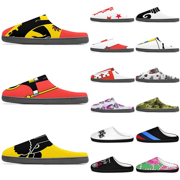 

diy Slippers Custom Slippers Customized Cotton Slippers Men Women Cotton Slippers lovely antislip antiskid Warm Customized Patterns big Size 11435