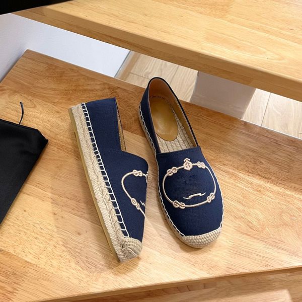

embroidered lettering linen slip on espadrilles shoes jute sole spring flats loafers hand made luxury designers shoe for women casual luxe l, Red;white