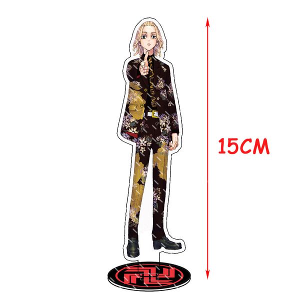 

anime tokyo revengers figure cosplay acrylic stand manjiro sano mikey izana kurokawa hinata atsushi model plate collection props fashion jew, Silver