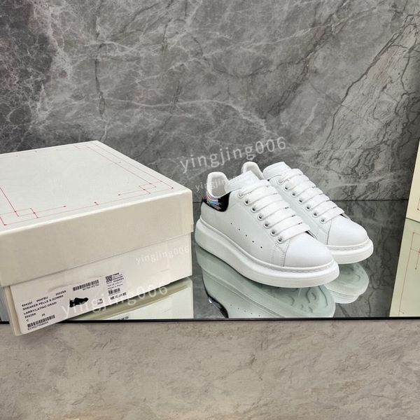 

2023new mens desinger quality fashion sneakers white blak shoes brand low sneaker leather rubber sole causal shoes, Black