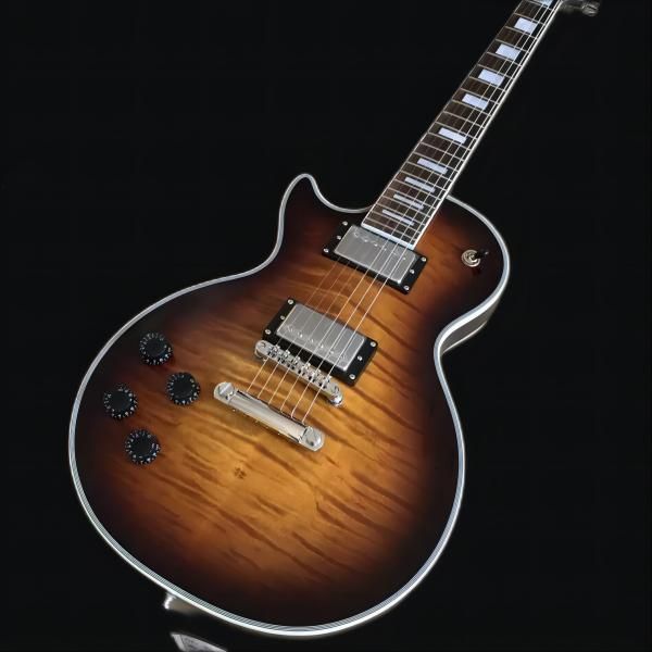 

new left -handed brown 6 string lp custom electric guitar quickly shipped258