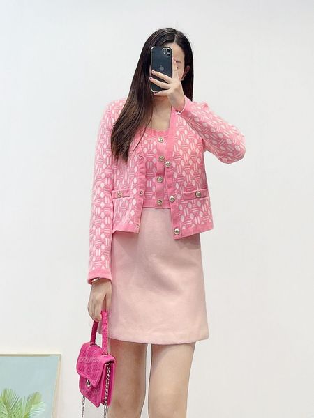 

women's jackets maje woman's pink jacquard cardigan| size s, Black;brown
