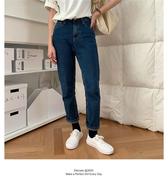 

capris 1892.high waist women jeans buttons female, Black;white