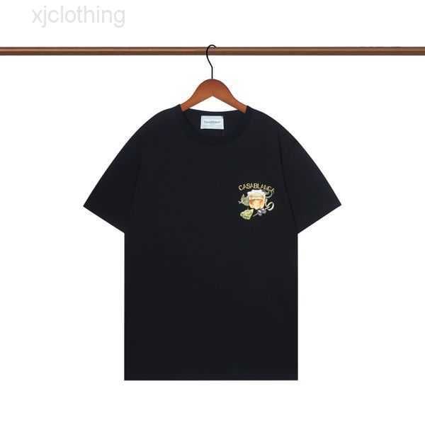 

2023 summer mens t shirt casablanc women print tee luxury brand designers men t-s man designer 100% cotton clothing s-2xl 7pm9xpm9x, White;black