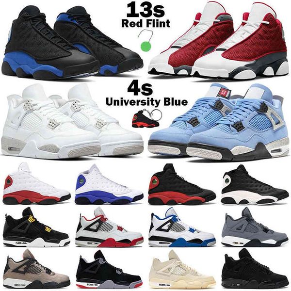 

basketball shoes men women 13s jumpman 13 red flint hyper royal starfish 4s university blue white oreo black cat mens trainers sne267v
