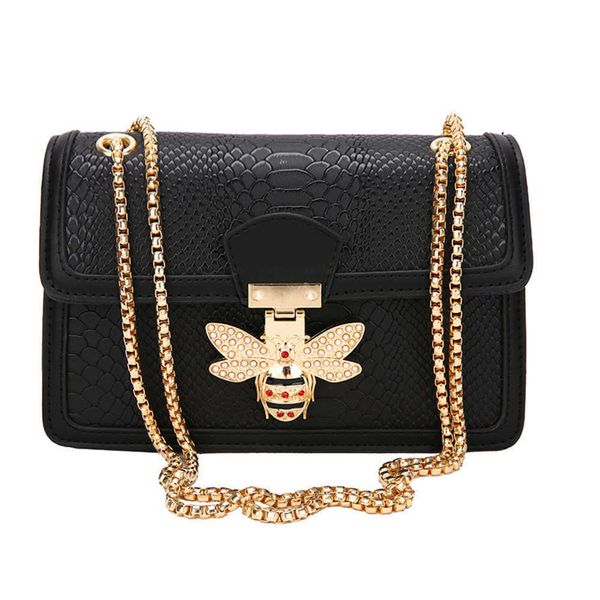 

women bags2022 new bag female crocodile fashion chain small square bag fashion messenger bag 230417