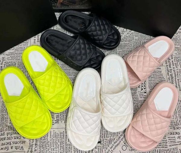 

small fragrance beach slippers female summer new plastic all-in-one home flip-flops step on poop feeling cool drag outside wear, Black