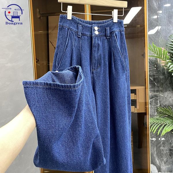 

jeans vintage pants woman jeans high waist wide leg denim women's spring and autumn loose high street high waist wide leg jeans 2022, Blue