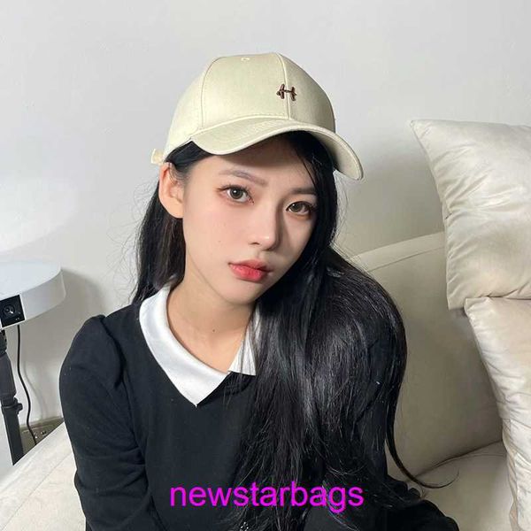 

original edition designer herms hat for sale beige summer baseball cap female big head small face hat male korean version hard fashionable b, Blue;gray