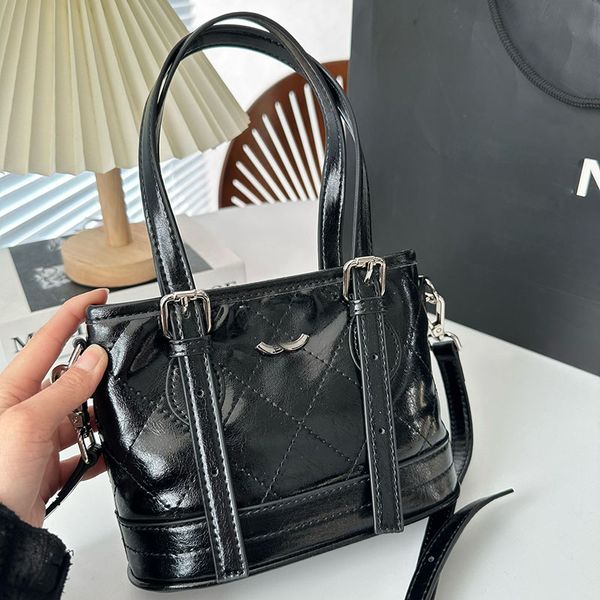 

luxury designer underarm street trends tote bag oil wax leather adjustable leather strap silver metal hardware turn lock shoulder handbag co