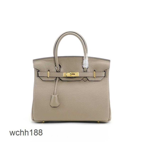 

burkins designer 2023 bag bags cow birkins women's handbags leather lychee layer pattern handbag versatile hfhw