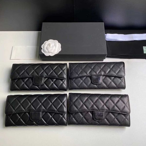 

luxury designer hand bag fashionbags women handbags card holders wallet quilted bags cf flap classic lamb skin caviar womens black handbag p