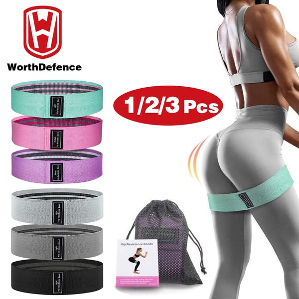 

resistance bands worthdefence 123pcs elastic rubber bands set for women fitness gym home resistance booties band hip circle expander workout