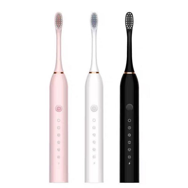 

ultrasonic smart battery toothbrush rechargeable vibrating toothbrush household soft bristle waterproof